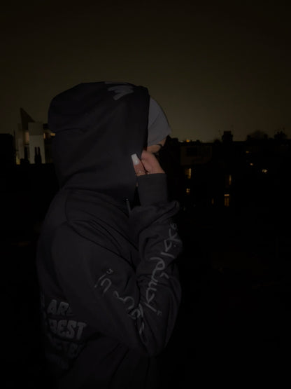 "Bukhari Hadith" (Triple Black x Zip-Up Edition)