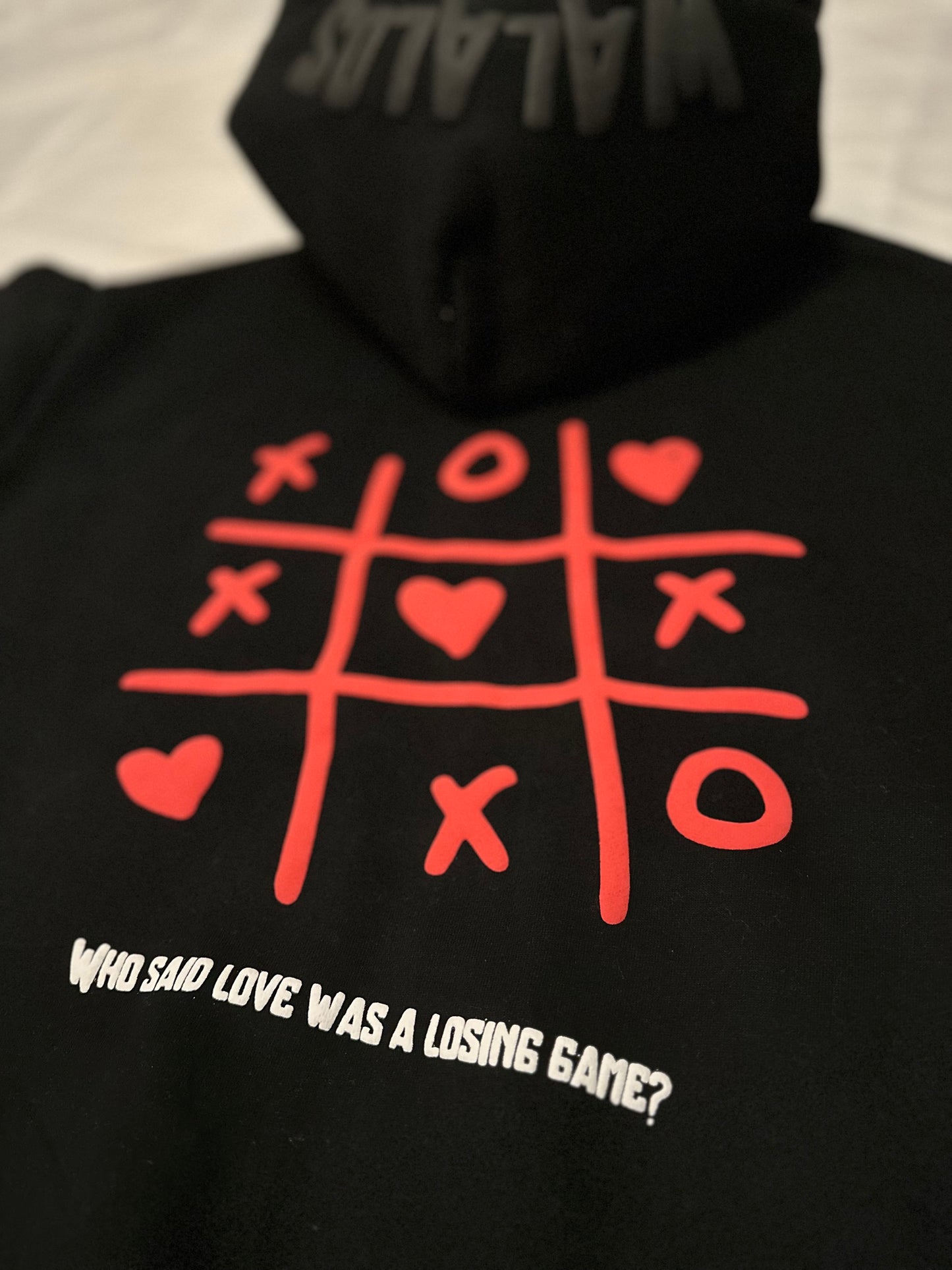 "HEARTS & CROSSES" Zip-Up Hoodie