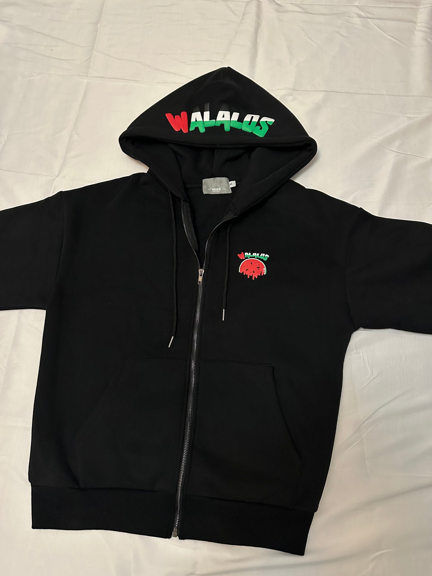 "FREE PALESTINE" Zip-Up Hoodie